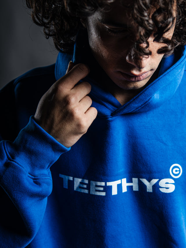 “Cobalt Core” Hoodie – Deep Blue Descent