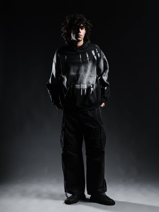 “Bleed Fade” Hoodie – Phantom Black