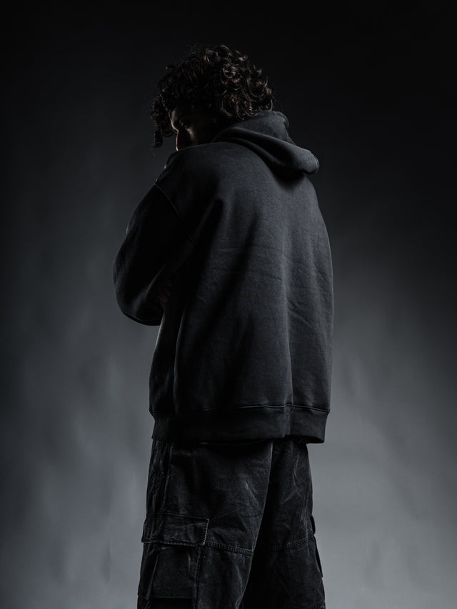 “Bleed Fade” Hoodie – Phantom Black
