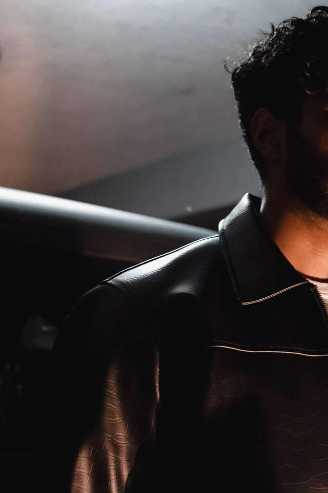 Shadow Croc Leather Jacket