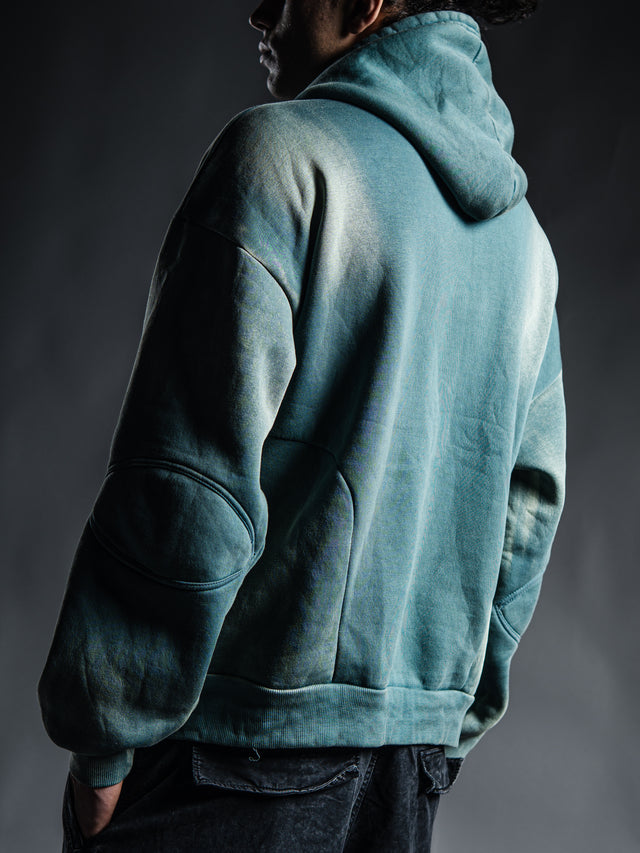 Drowned Age” Hoodie – Washed Sea Green
