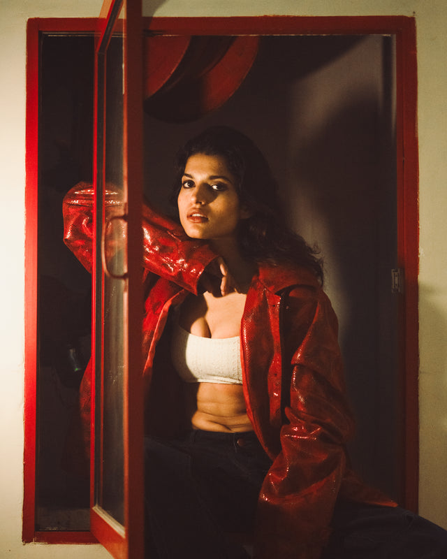 Crimson Viper Leather Jacket