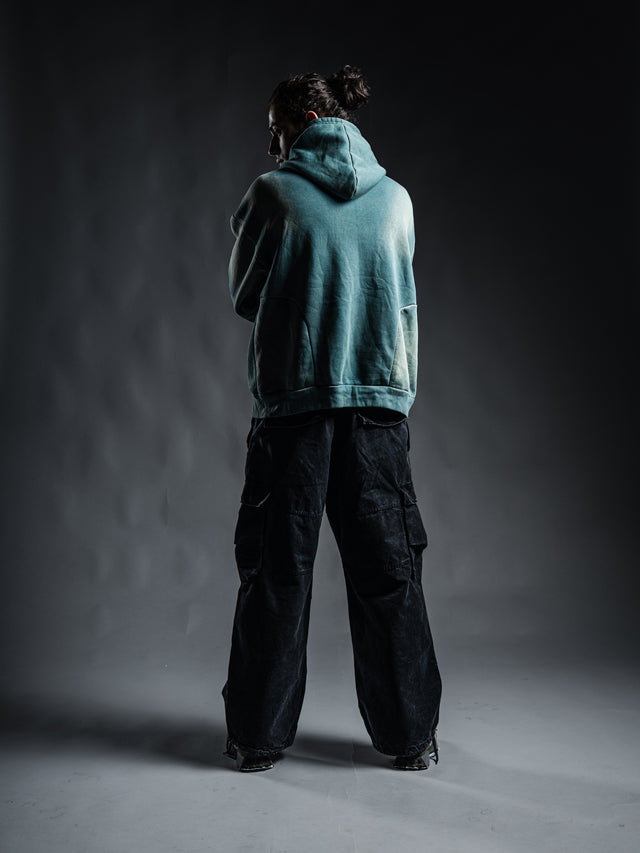 Drowned Age” Hoodie – Washed Sea Green