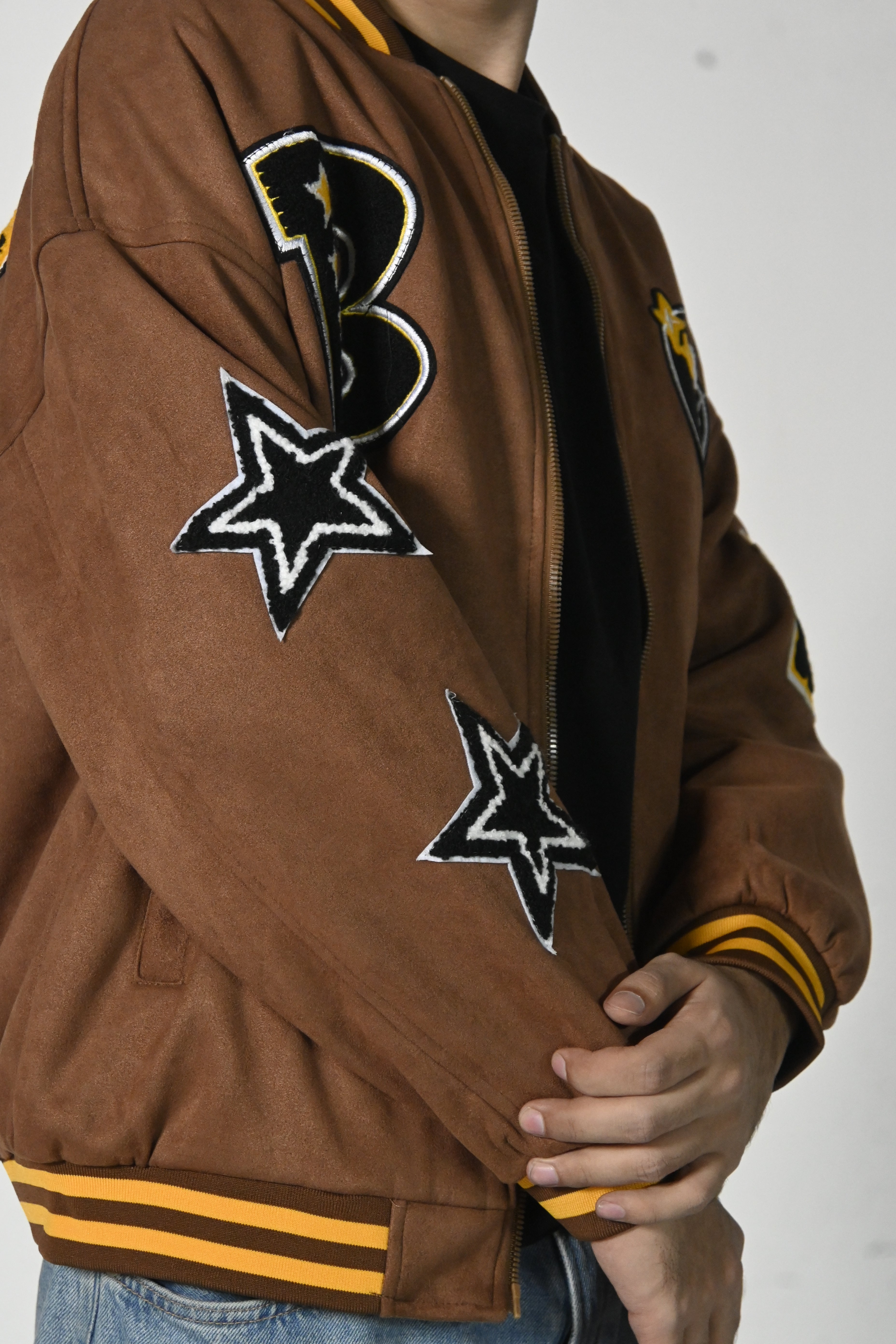 BATTLE KID - VARSITY JACKET ( SUEDE LEATHER )