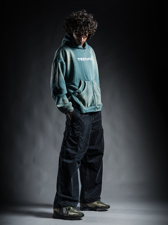 Drowned Age” Hoodie – Washed Sea Green
