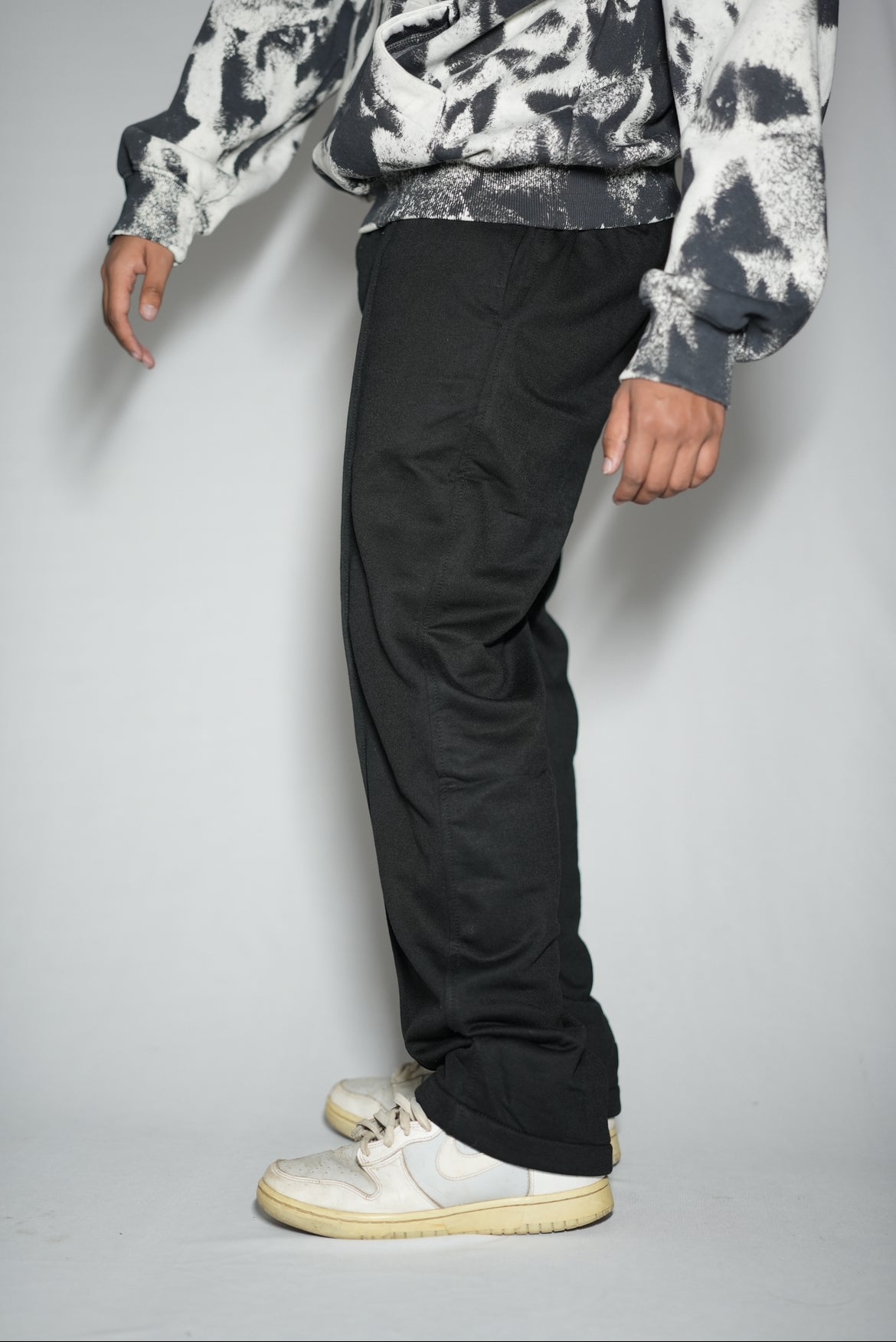 Relaxed Fit Charcoal Black Sweatpants