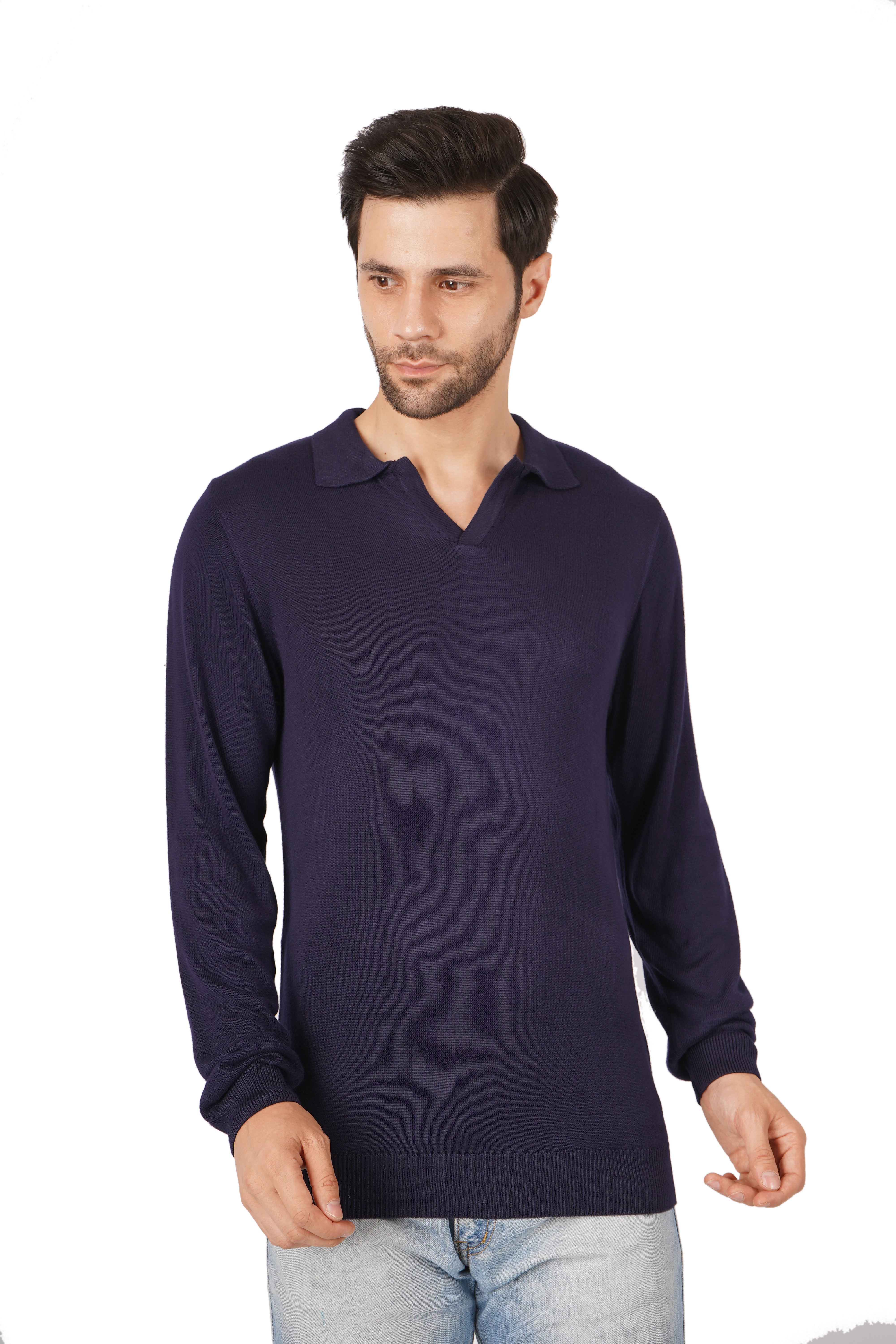 Navy Blue Knitted Sweaters