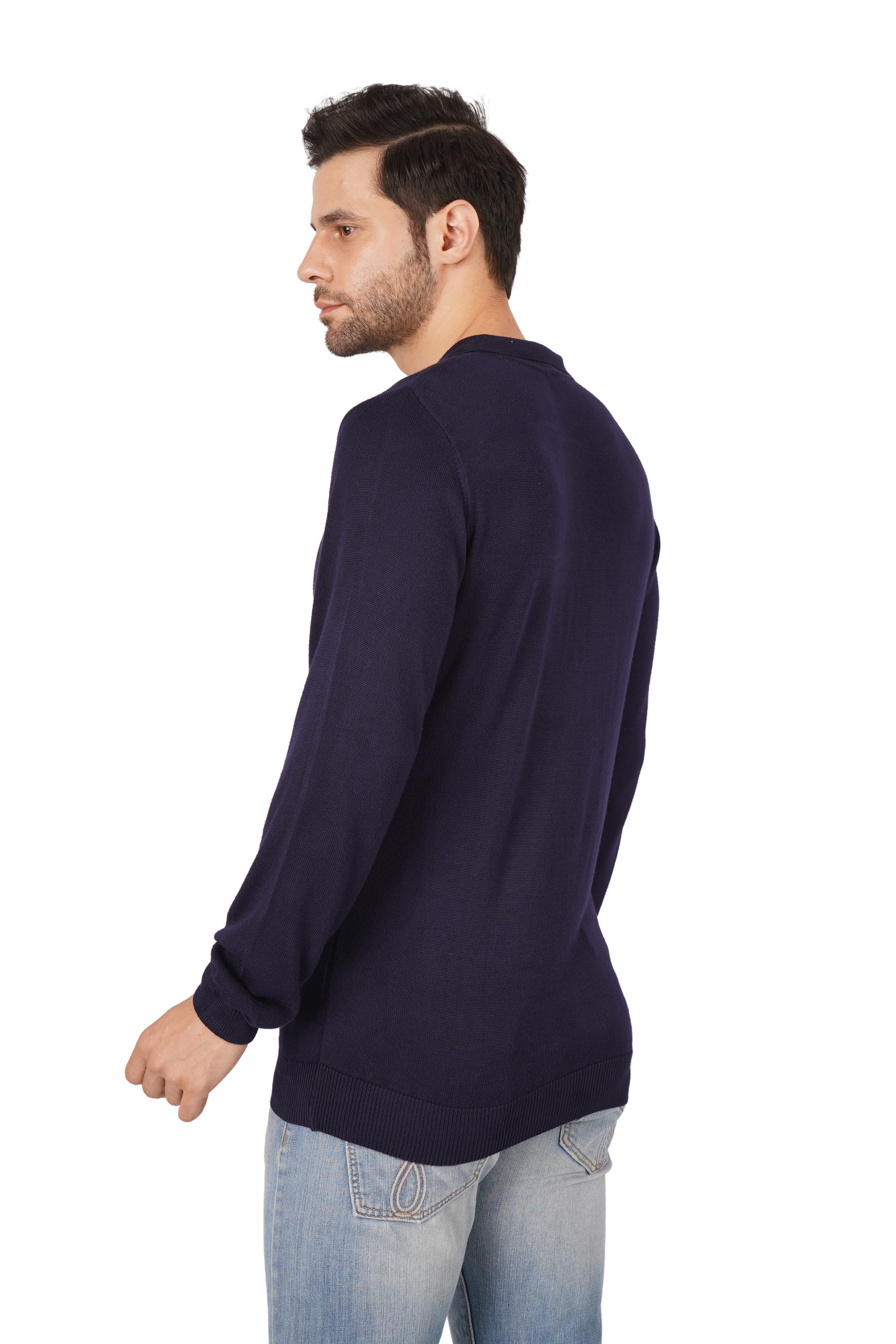 Navy Blue Knitted Sweaters